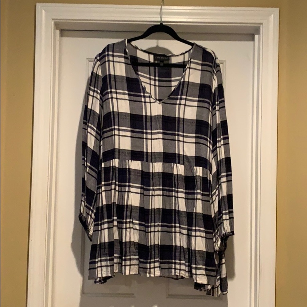 Lane Bryant flannel top